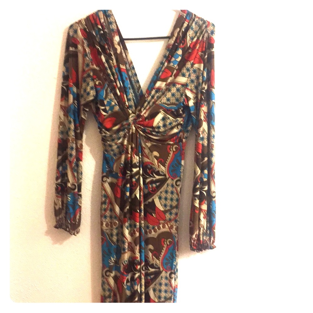 Long sleeved boho dress